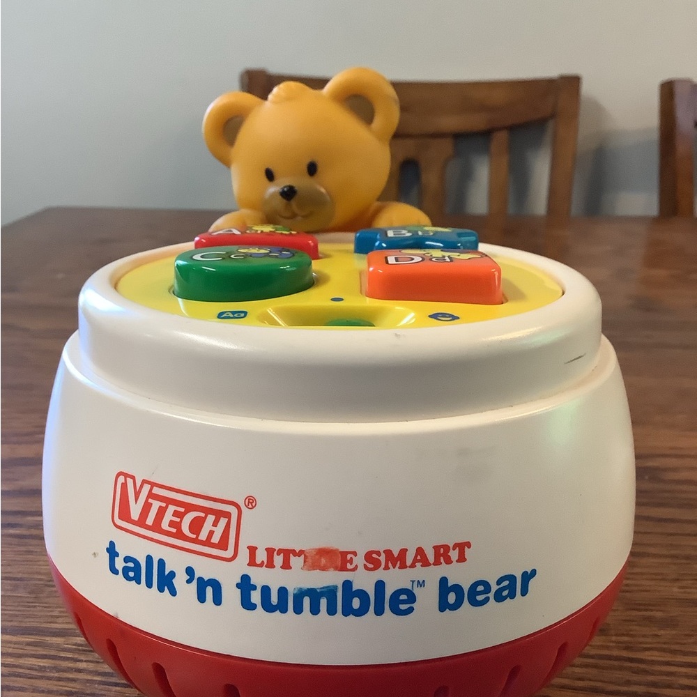 Talk 'n Tumble Bear - Yellow and Red